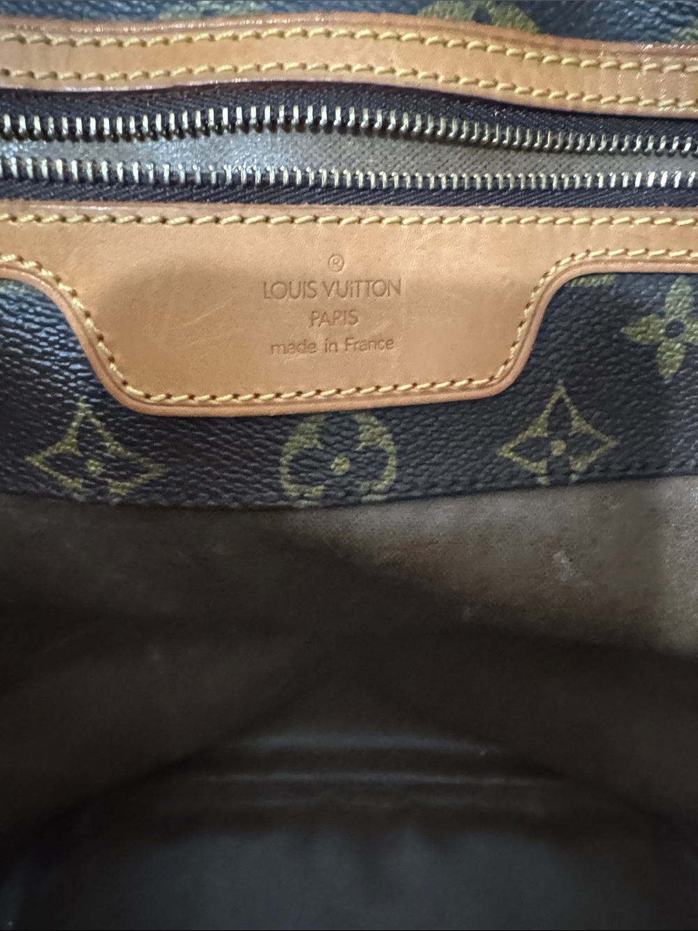 Louis Vuitton Monogram shopper Tote with Vachetta Leather Straps with COA - Picture 14 of 16